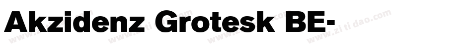 Akzidenz Grotesk BE字体转换